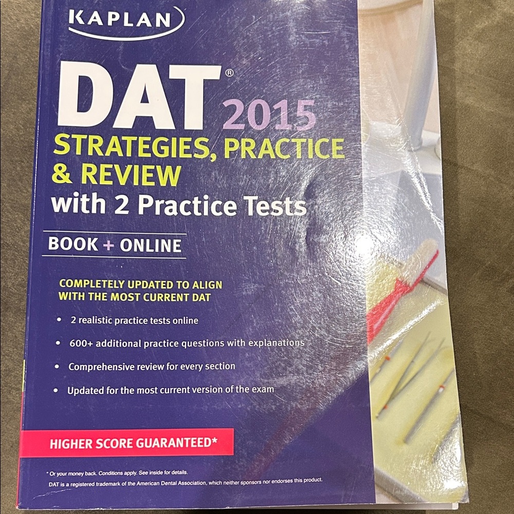 Kaplan DAT 2015 Study Guide with Practice Tests